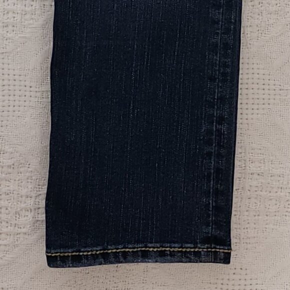 Vintage Silver Suki Jeans Capri Style In Dark Blue Wash - Picture 6 of 8